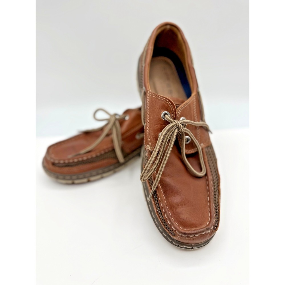 Sperry Top-Sider Men's 10M Brown Leather Boat Shoes Deck Shoes Loafers STS15061